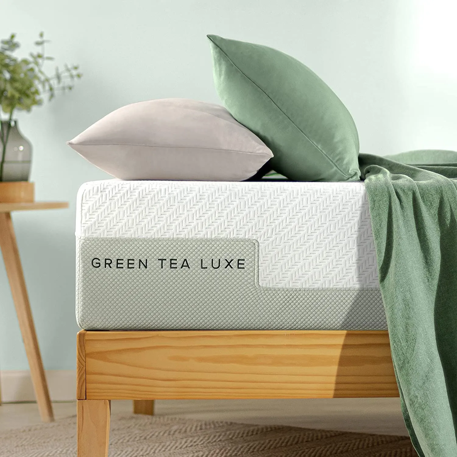 10-Inch Green Tea Luxe Memory Foam Pressure Relieving Mattress | Made In USA