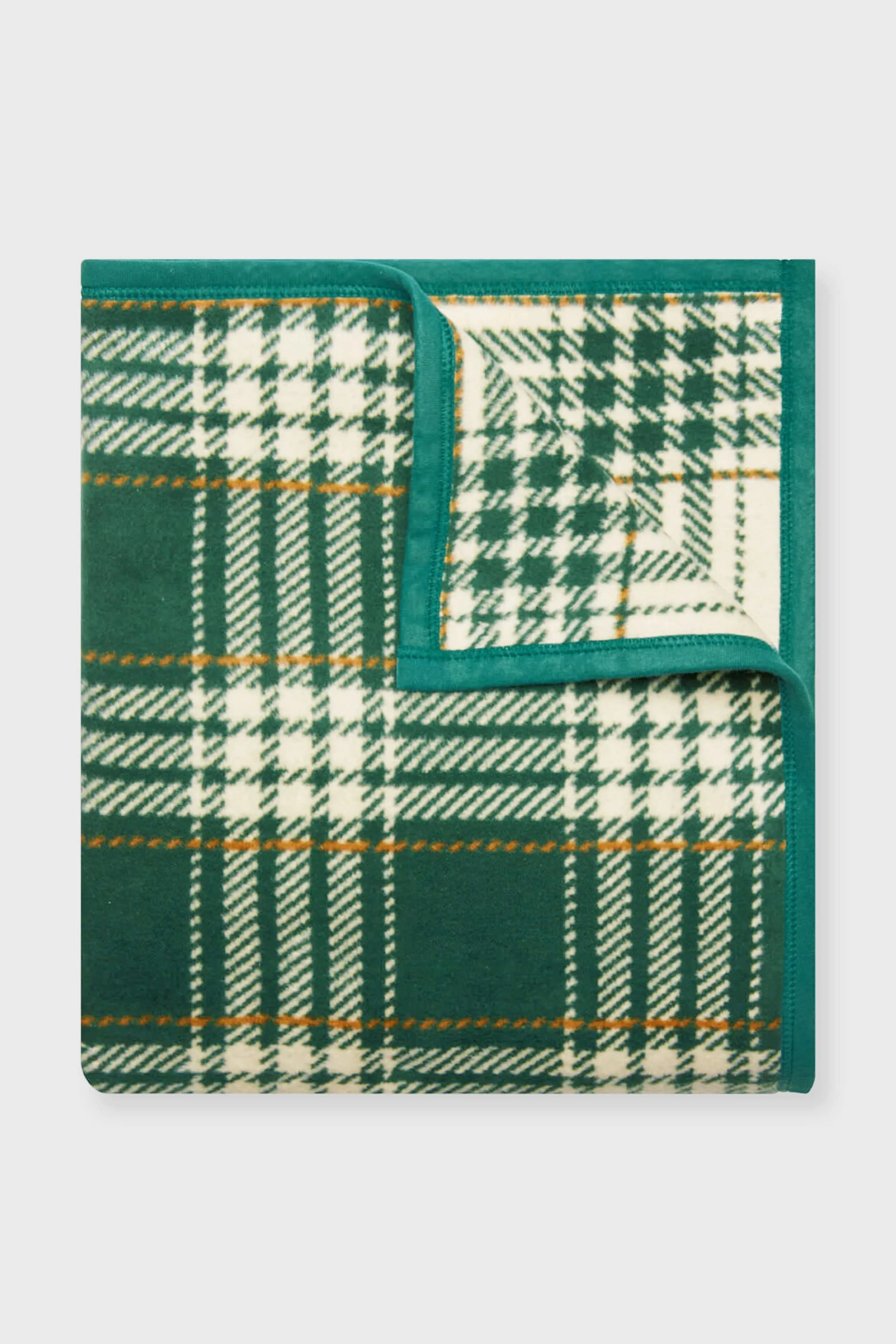 Autumn Plaid Evergreen Blanket