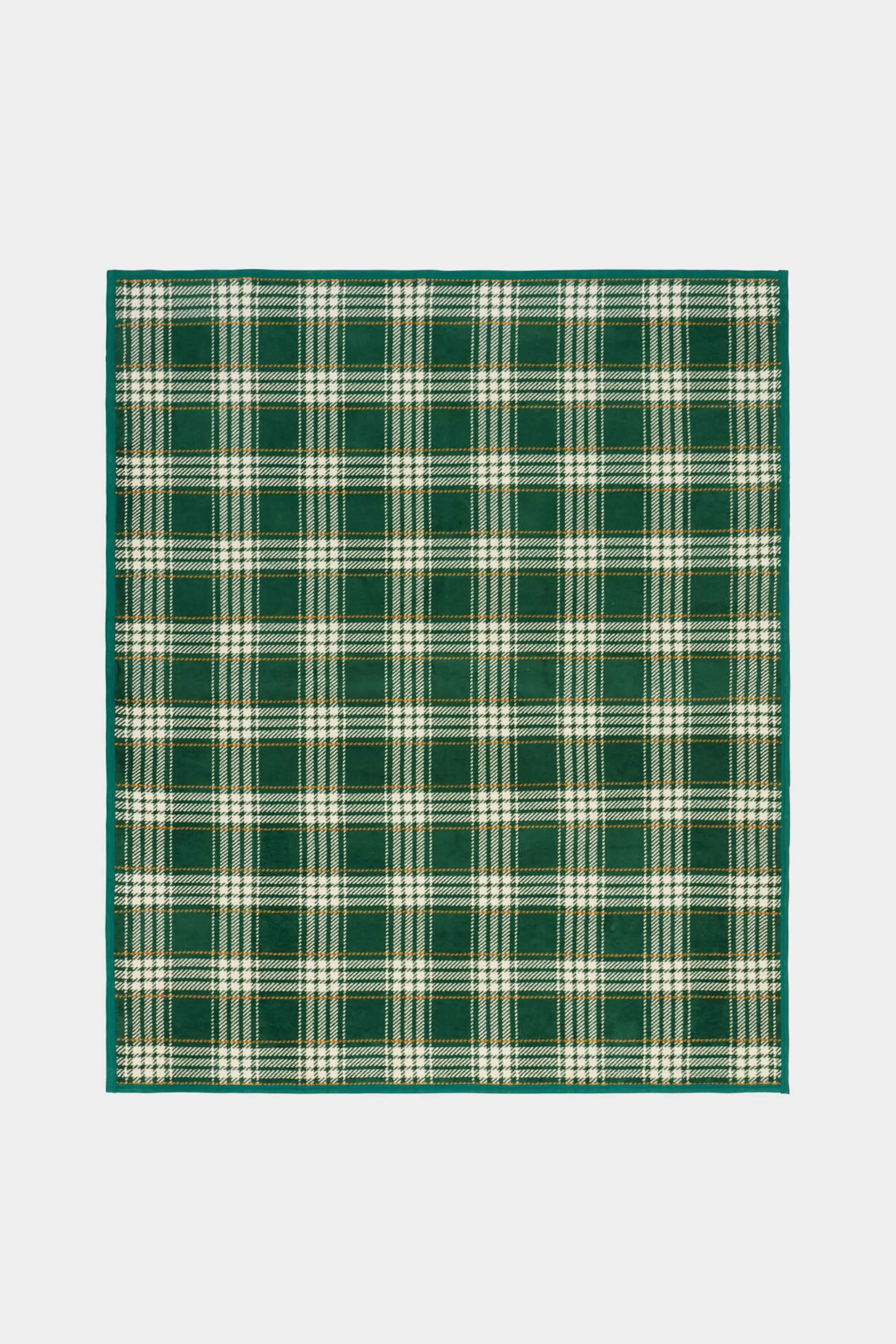 Autumn Plaid Evergreen Blanket