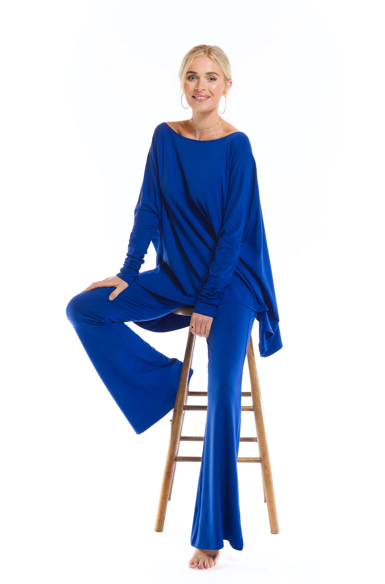 BAGGY BOX TOP COBALT BLUE