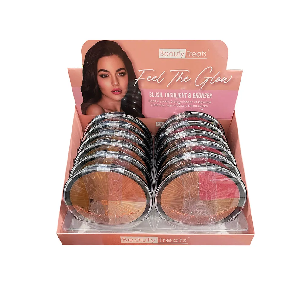 Beauty Treats - Feel The Glow Blush, Highlight & Bronzer