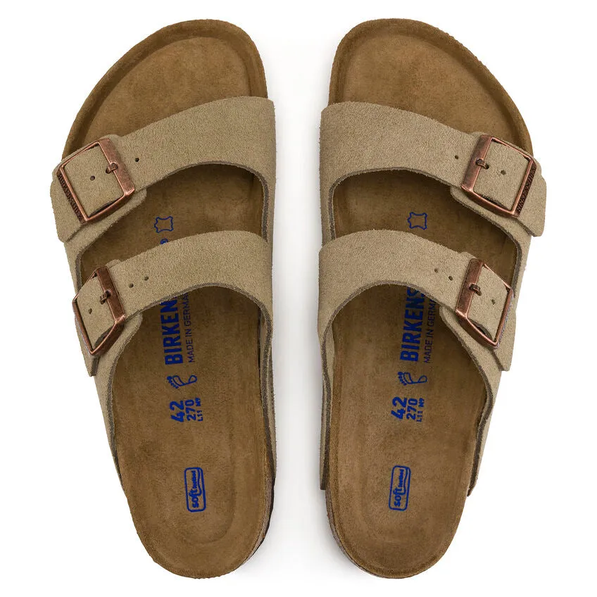 Birkenstock Arizona Suede Leather Soft Footbed Sandal