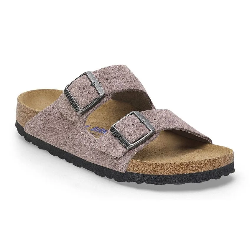 Birkenstock Arizona Suede Leather Soft Footbed Sandal