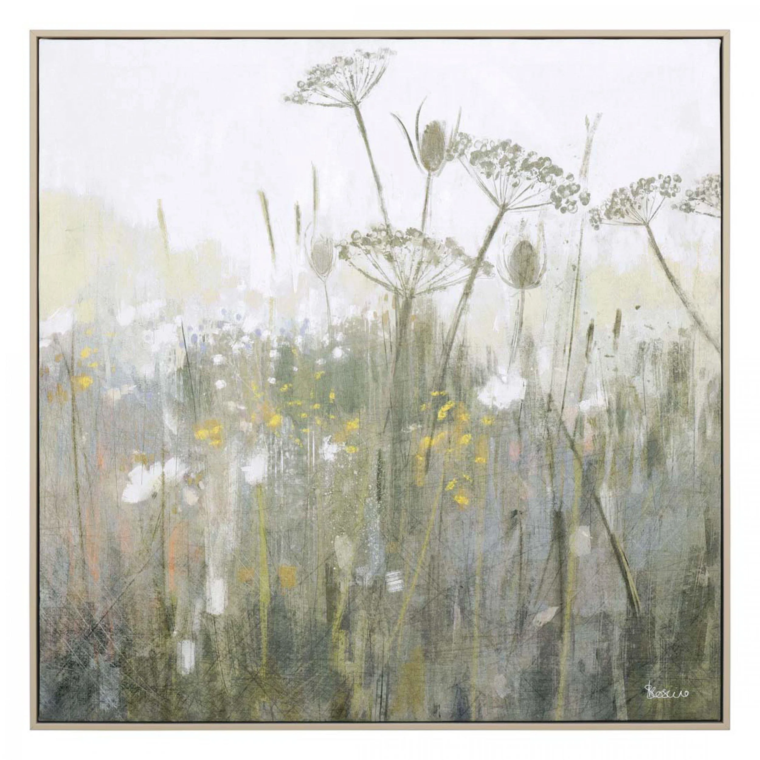 Canvas Framed Print - Peaceful Garden