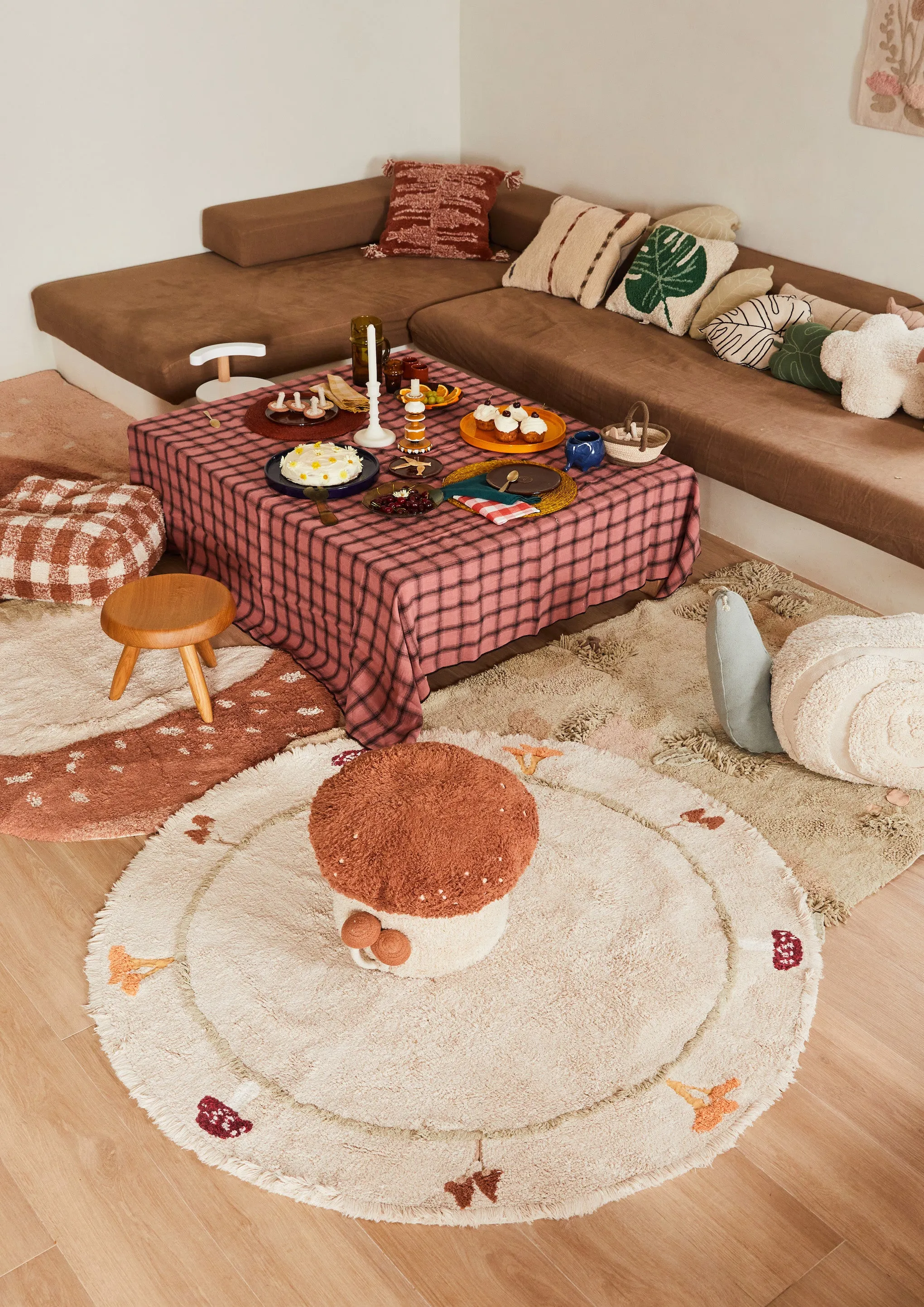 Chanterelle Mushroom Washable Rug