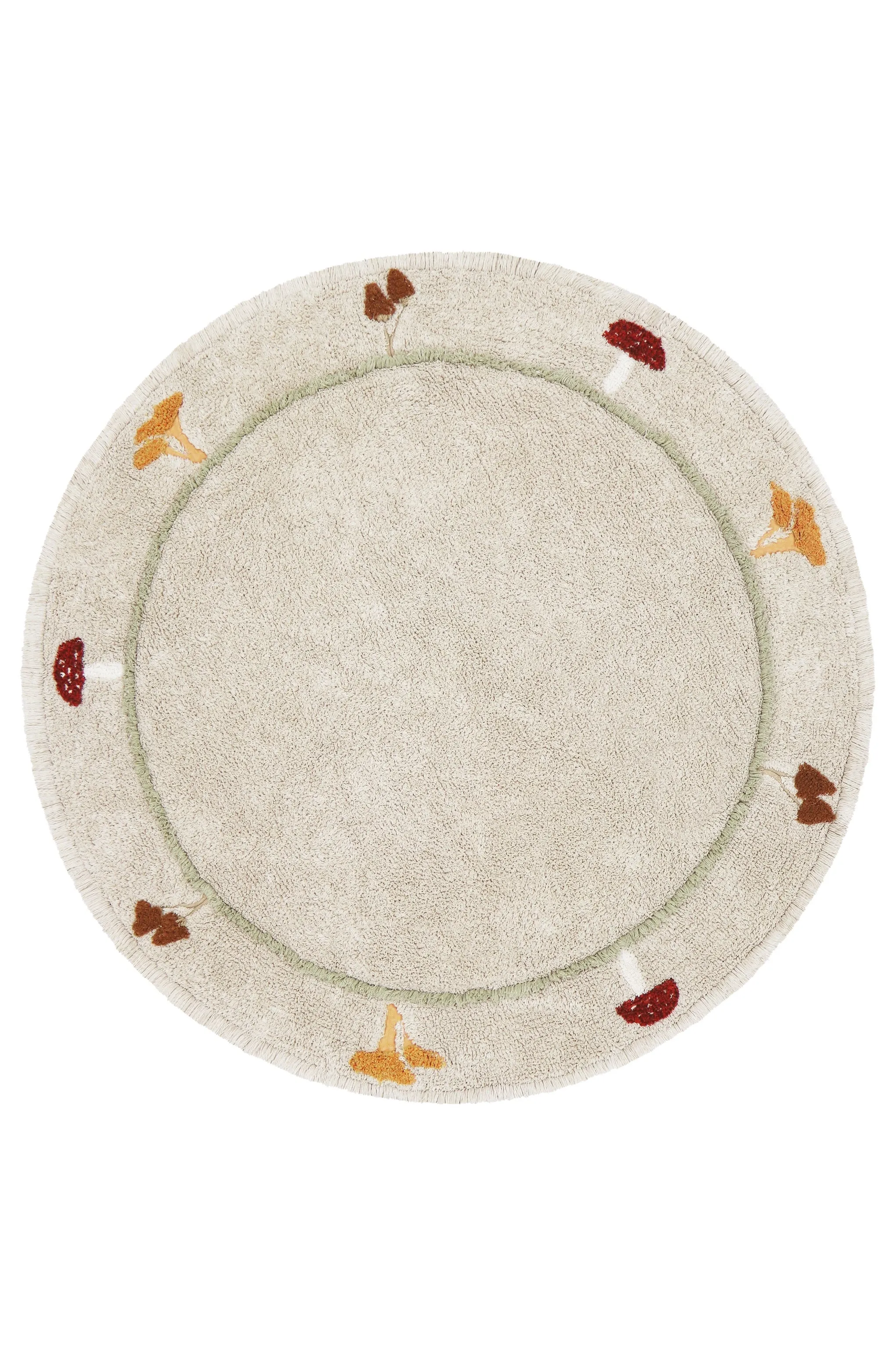 Chanterelle Mushroom Washable Rug