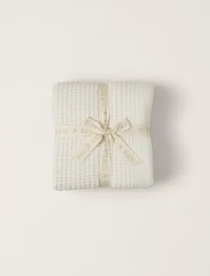 CozyChic Waffle Throw - Cream