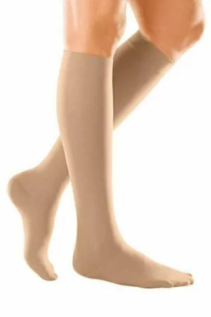 Duomed Soft Class 2 Closed Toe Below Knee Compression Stockings M Sand