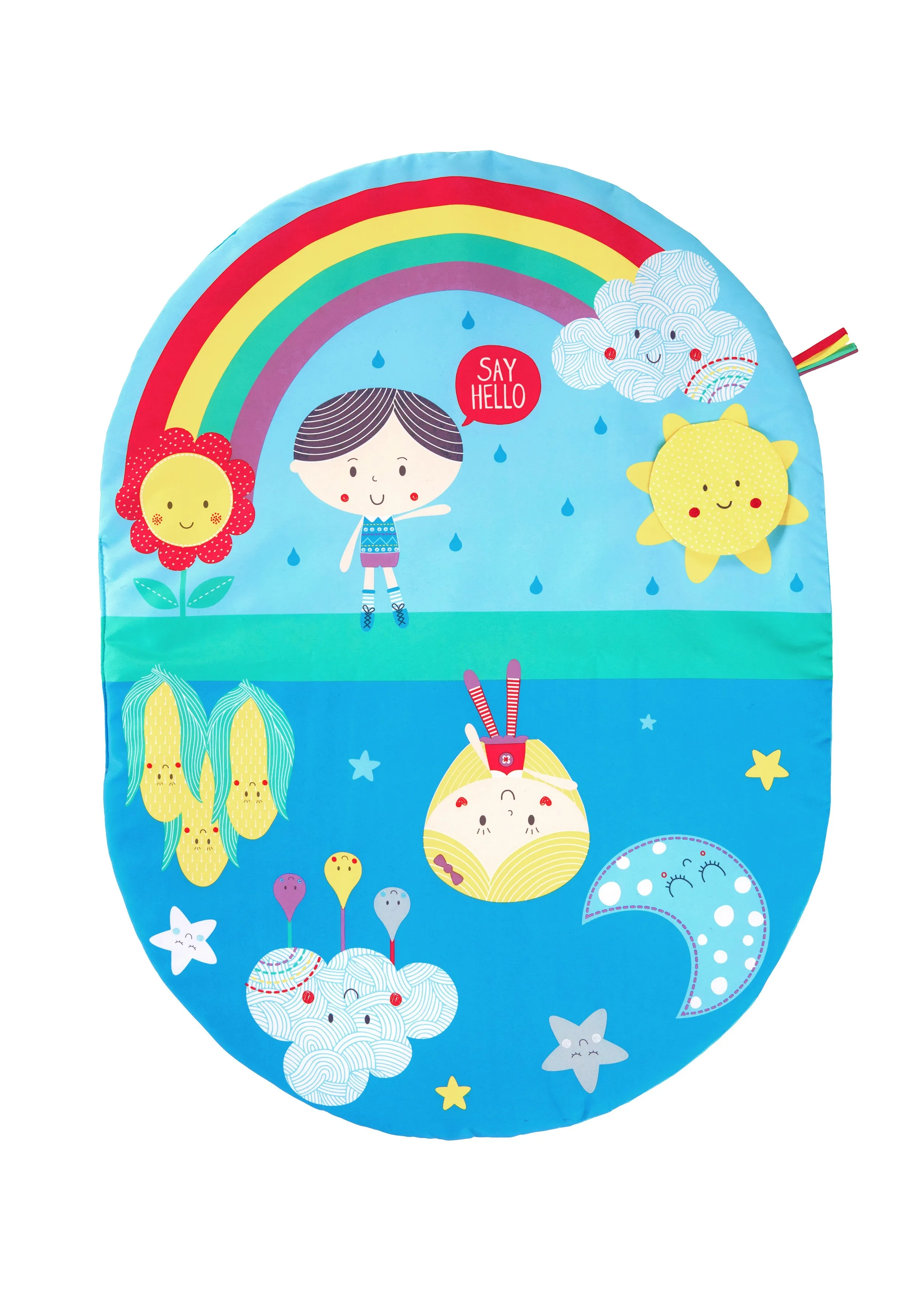 East Coast Nursery 'Say Hello' Tummy Time Playmat