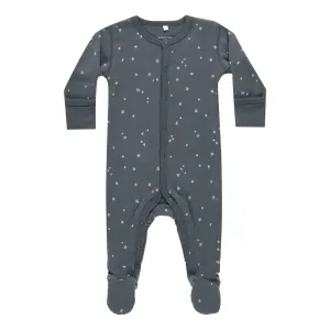 Full Snap Footie - Stars - Indigo