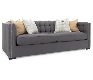 Gatsby Sofa - Charcoal Fabric - Custom