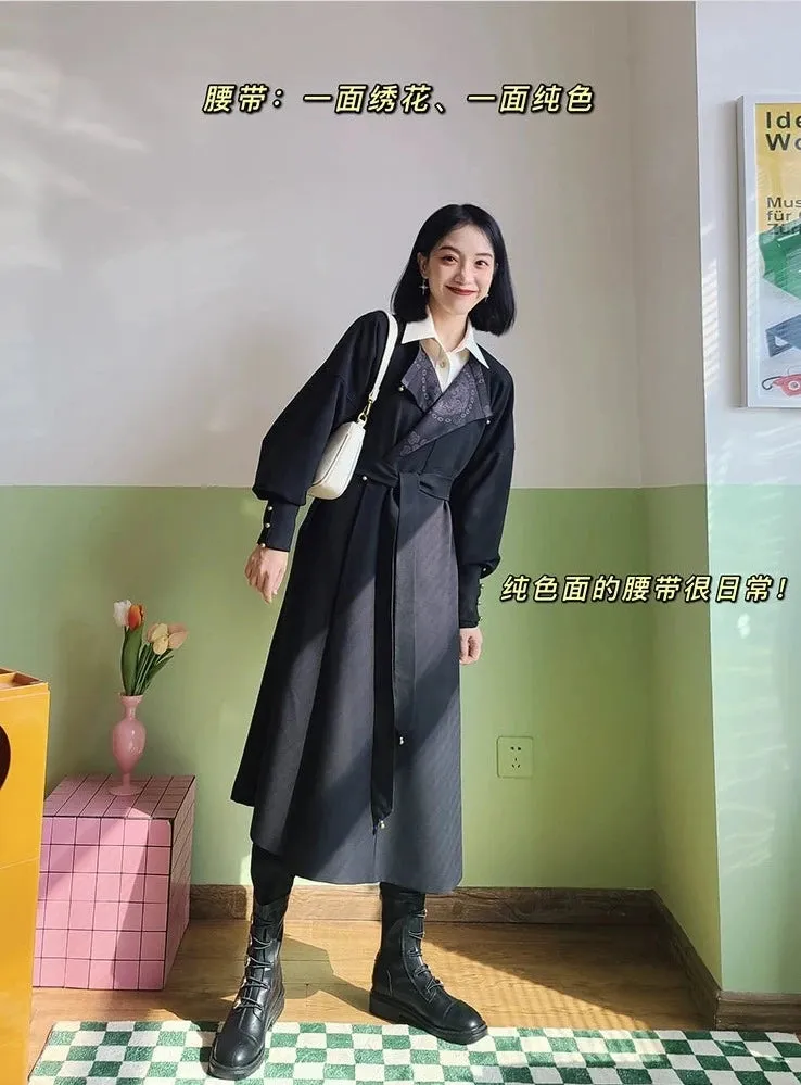 Kaqi 朱砂 Cinnabar Modernized Tang Dynasty Unisex Yuanlingpao Coat