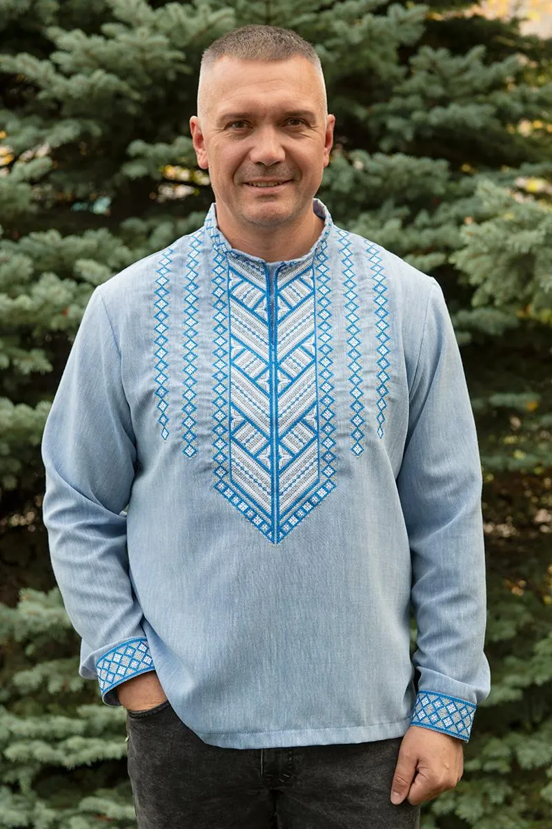 Men's Ukrainian embroidered shirt