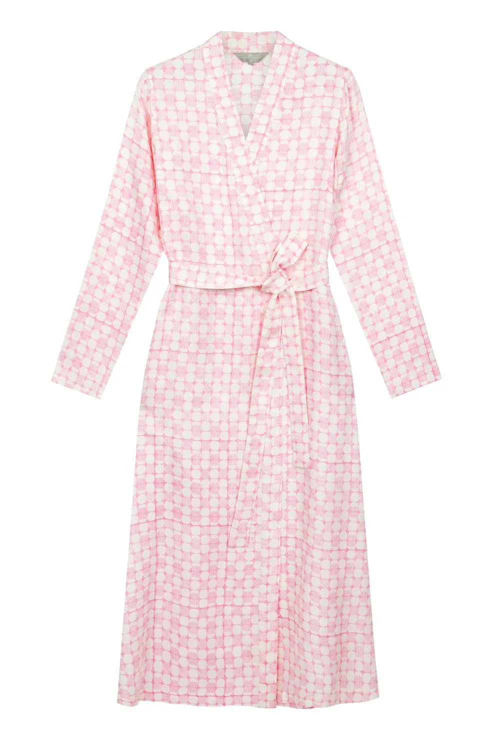 Jaipur Pink Mulberry Silk Robe - Exchange or Credit Note Only, Archive Sale Item