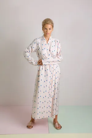 Mulberry Silk Robe - Kochi Pink