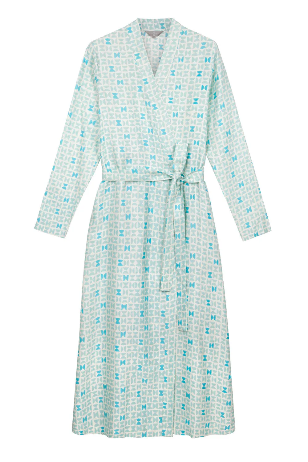 Mulberry Silk Robe - Varanasi Blue. Please note that pieces purchased in our Archive Sale can't be refunded. We are happy to offer an exchange, if we have the stock available or a credit note.