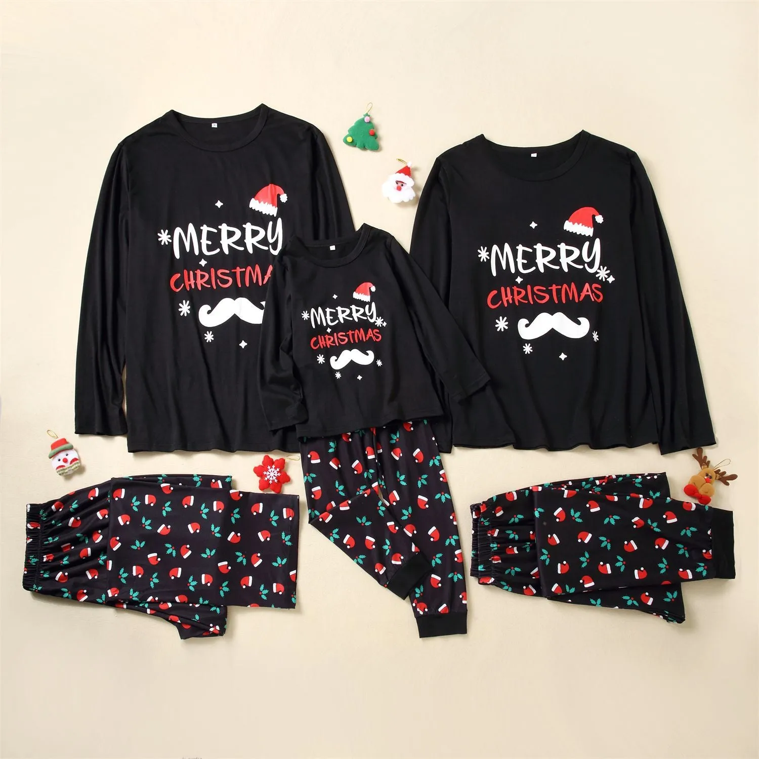 New Christmas Pajamas Sets Family Matching Outfits Plaid Father Mother Kids Sleepwear Mommy and Me Xmas Pj's Clothes Tops Pants