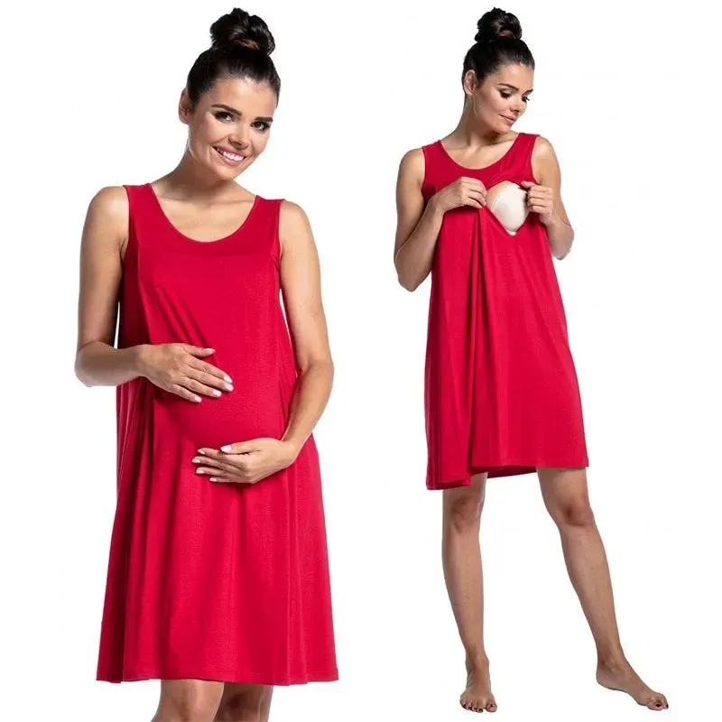 Nursing Nightgown for Breastfeeding Moms: Maternity Pajamas Hospital Sleepwear