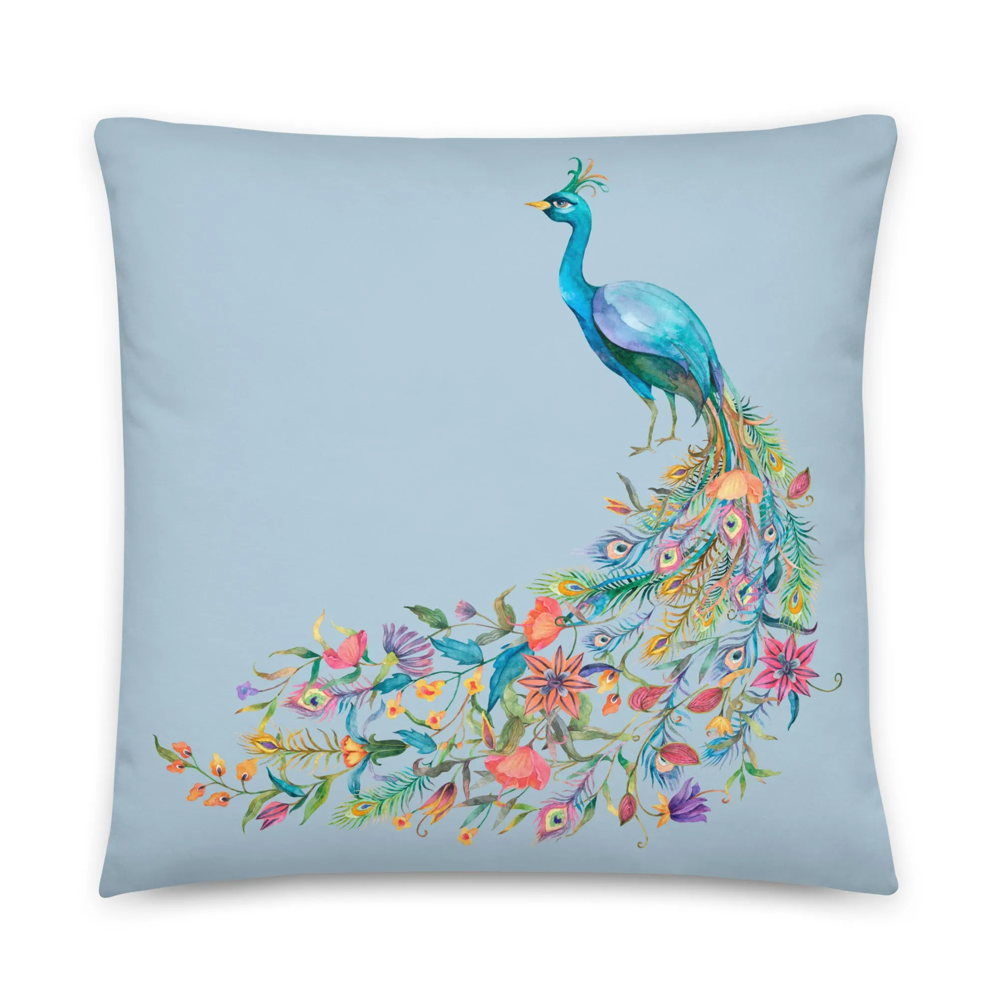 Peacock blue cushion covers