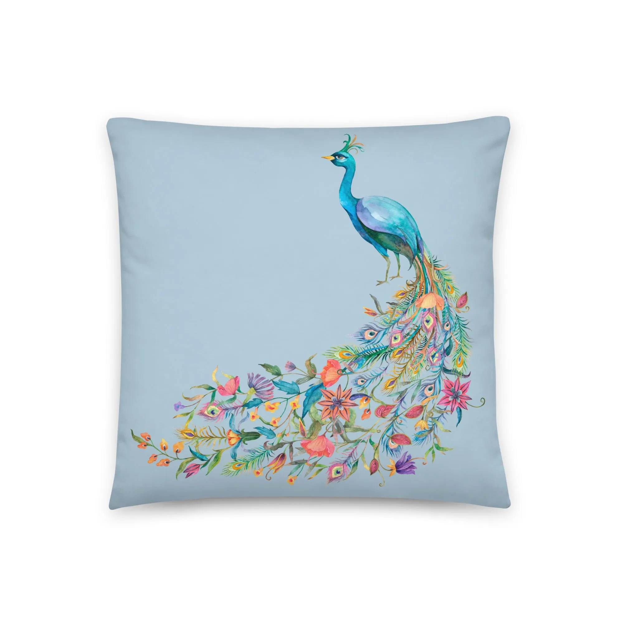 Peacock blue cushion covers