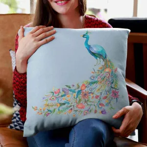 Peacock blue cushion covers