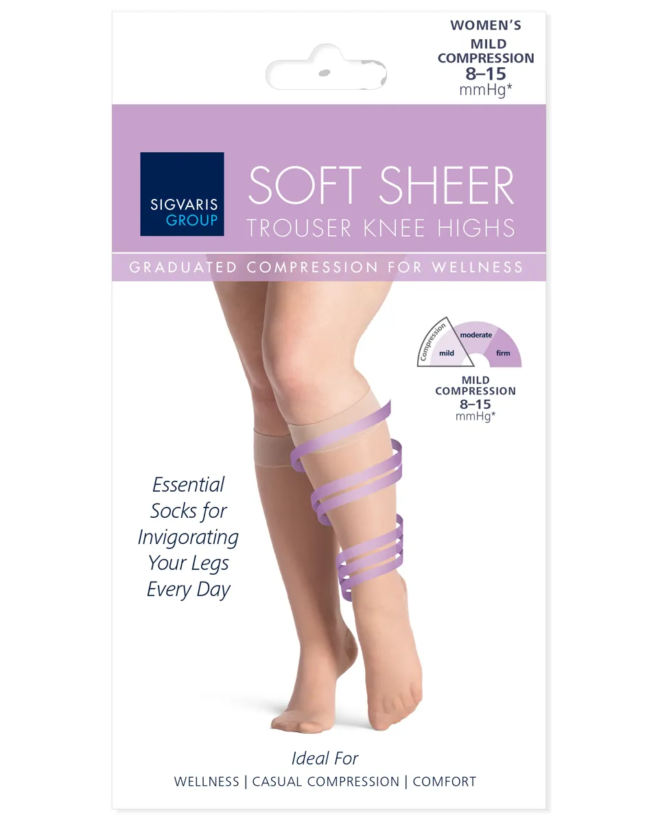 Sigvaris Women's 8-15 Soft Sheer Calf