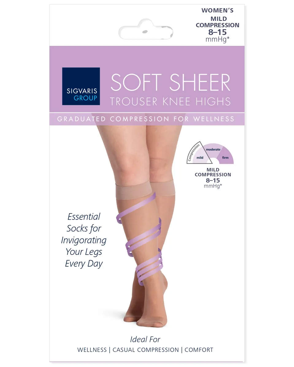 Sigvaris Women's 8-15 Soft Sheer Calf