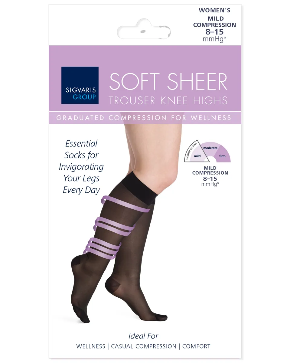 Sigvaris Women's 8-15 Soft Sheer Calf