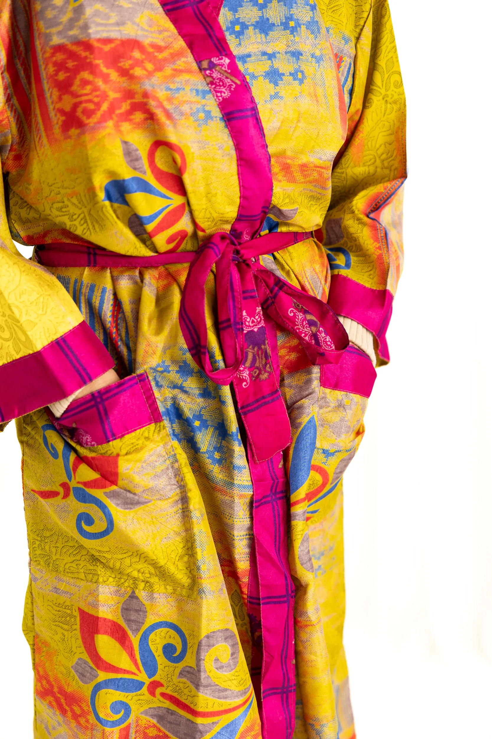 Silk Sari Kimono Knee Length