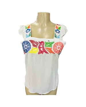 Sofía Jalapa Sleeveless Top White