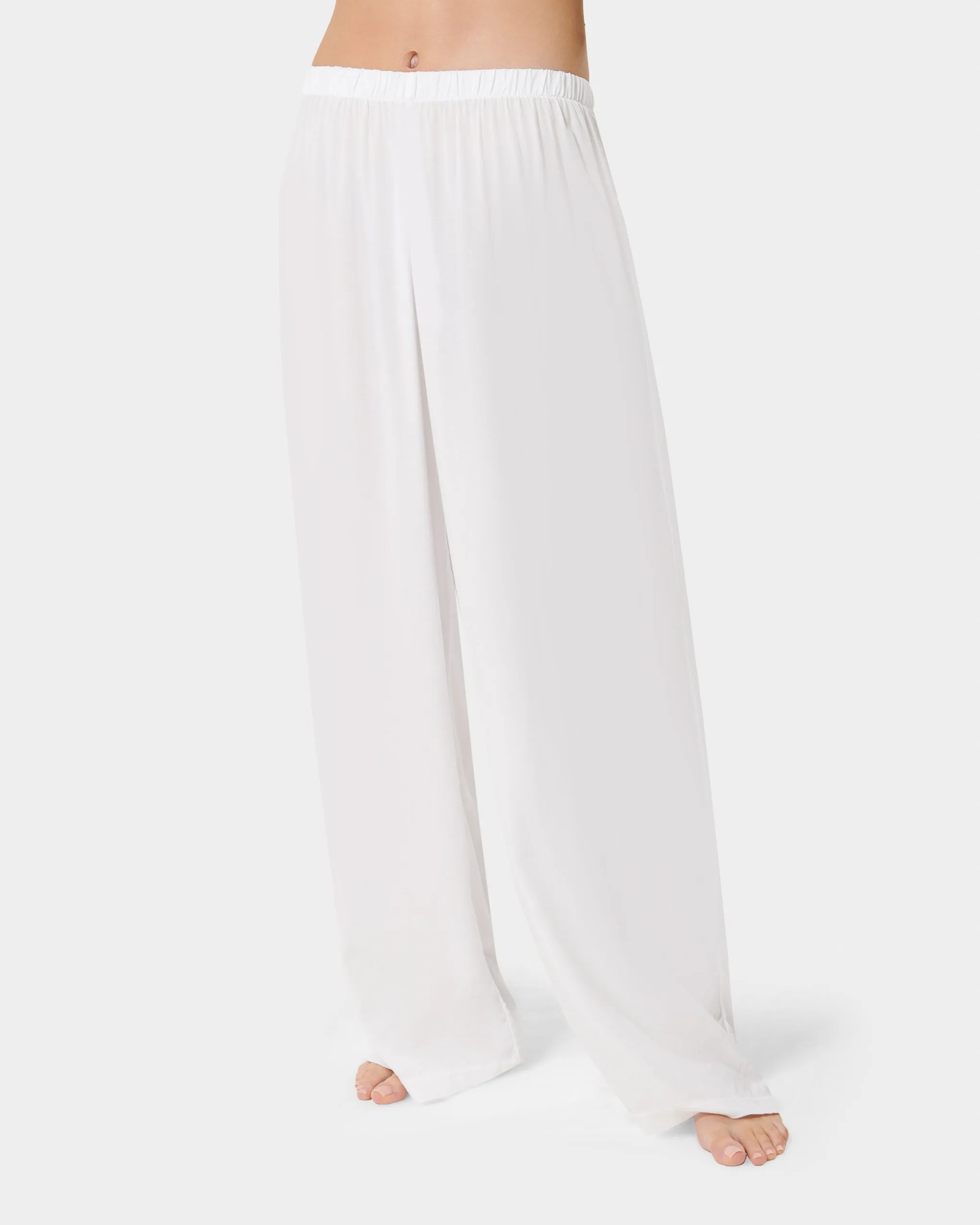 Tarcon Eco Viscose Long Pyjama Set White