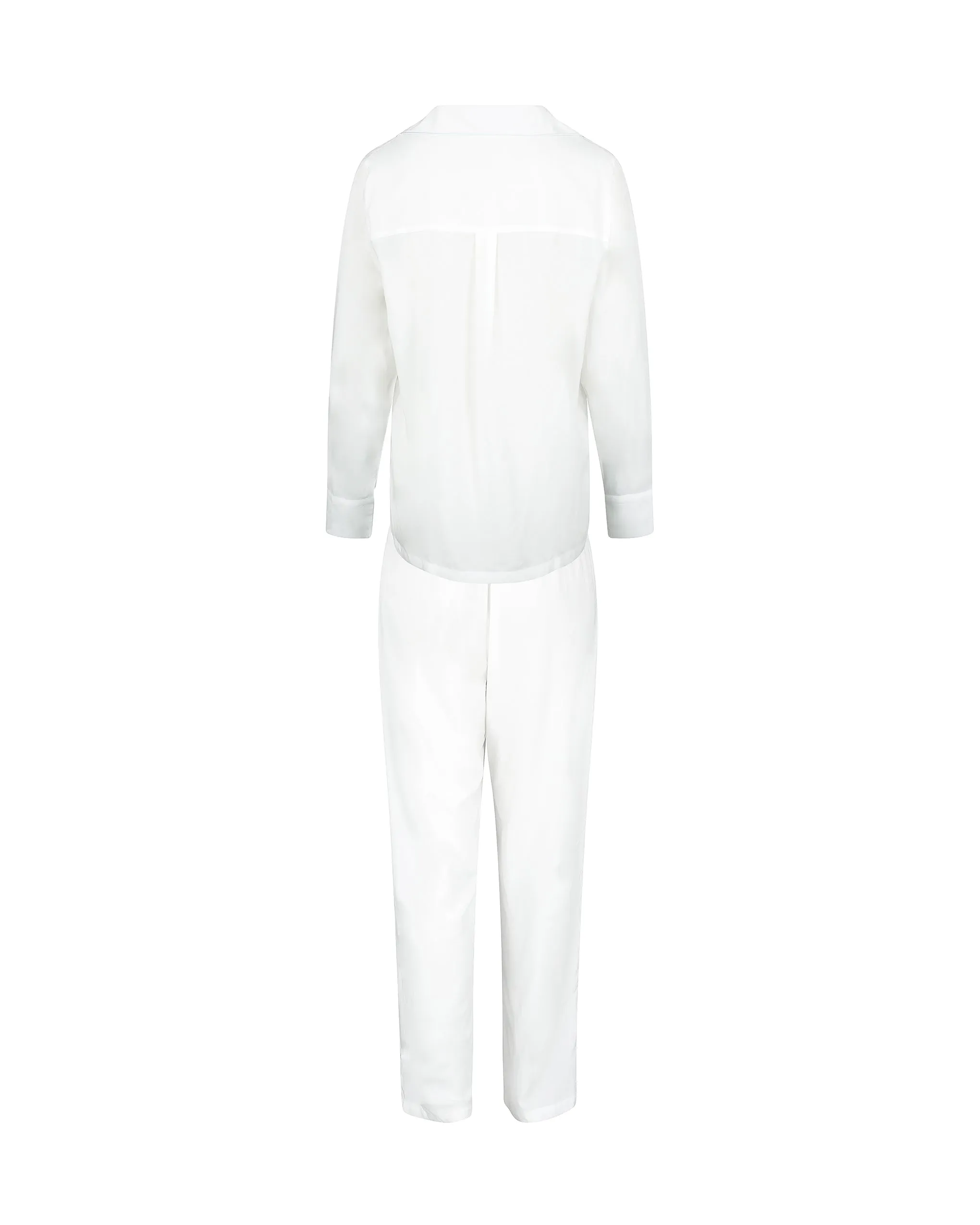 Tarcon Eco Viscose Long Pyjama Set White