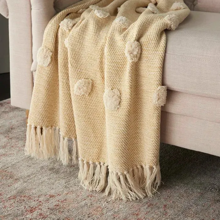 Throw SH019 Mustard Throw Blanket