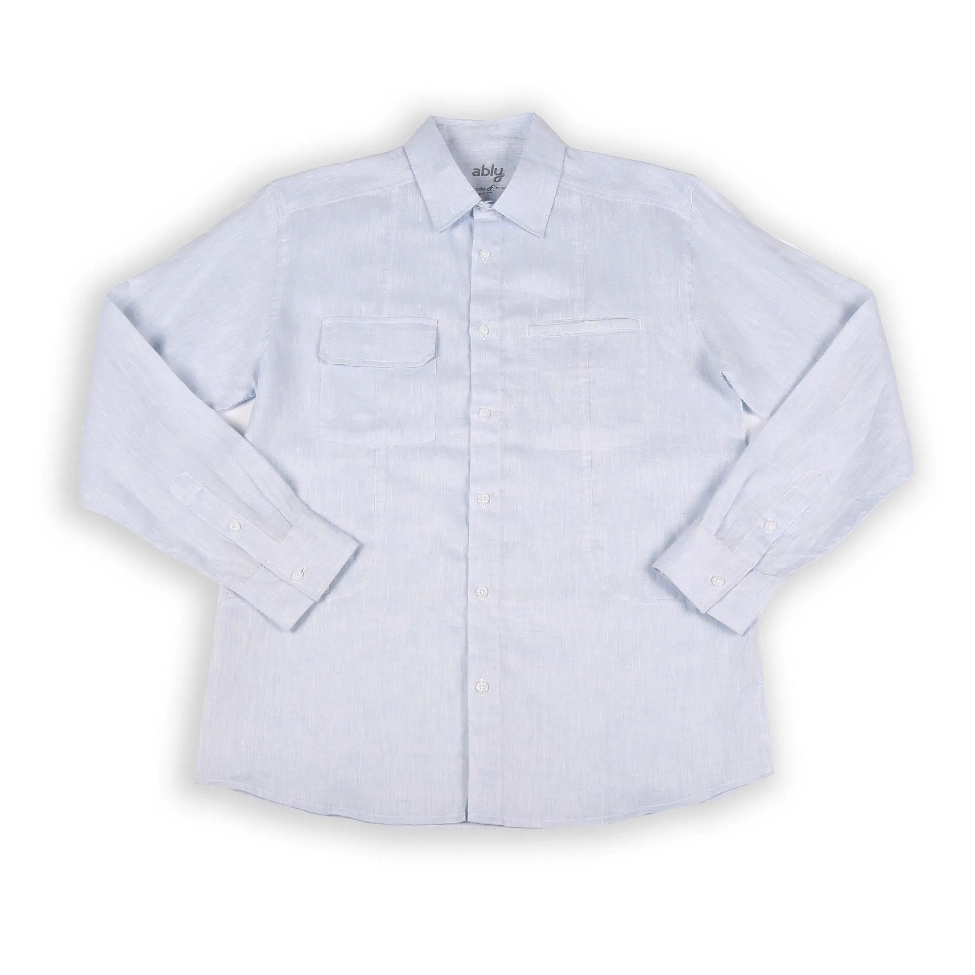 Tropic Breeze | Men's Long Sleeve Linen Shirt