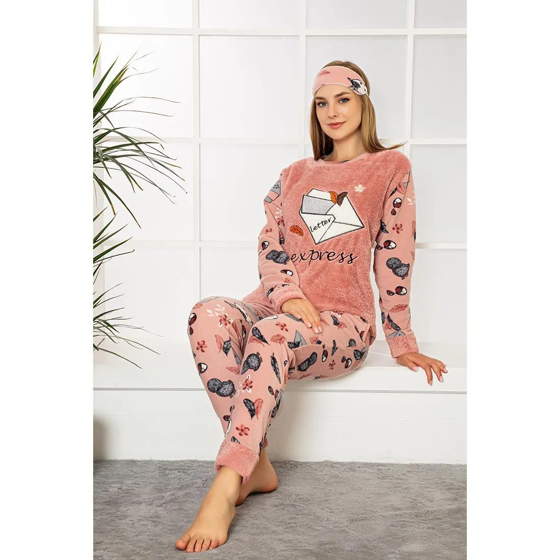 Women's Sleeve Seasonal Cotton Combed Pajamas Set- Winter Pajama-Cozy Soft Women Pajamas