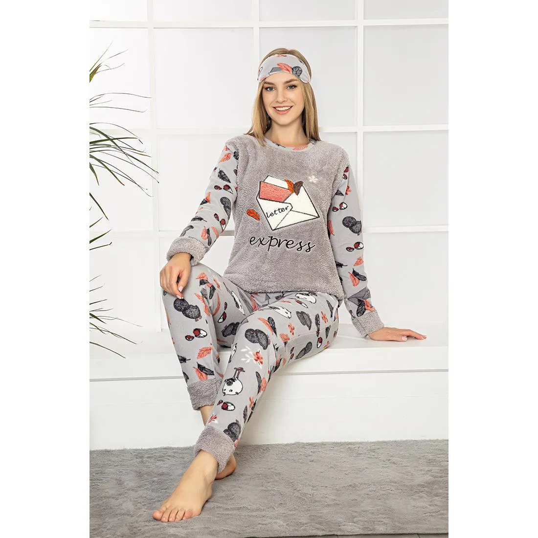 Women's Sleeve Seasonal Cotton Combed Pajamas Set- Winter Pajama-Cozy Soft Women Pajamas