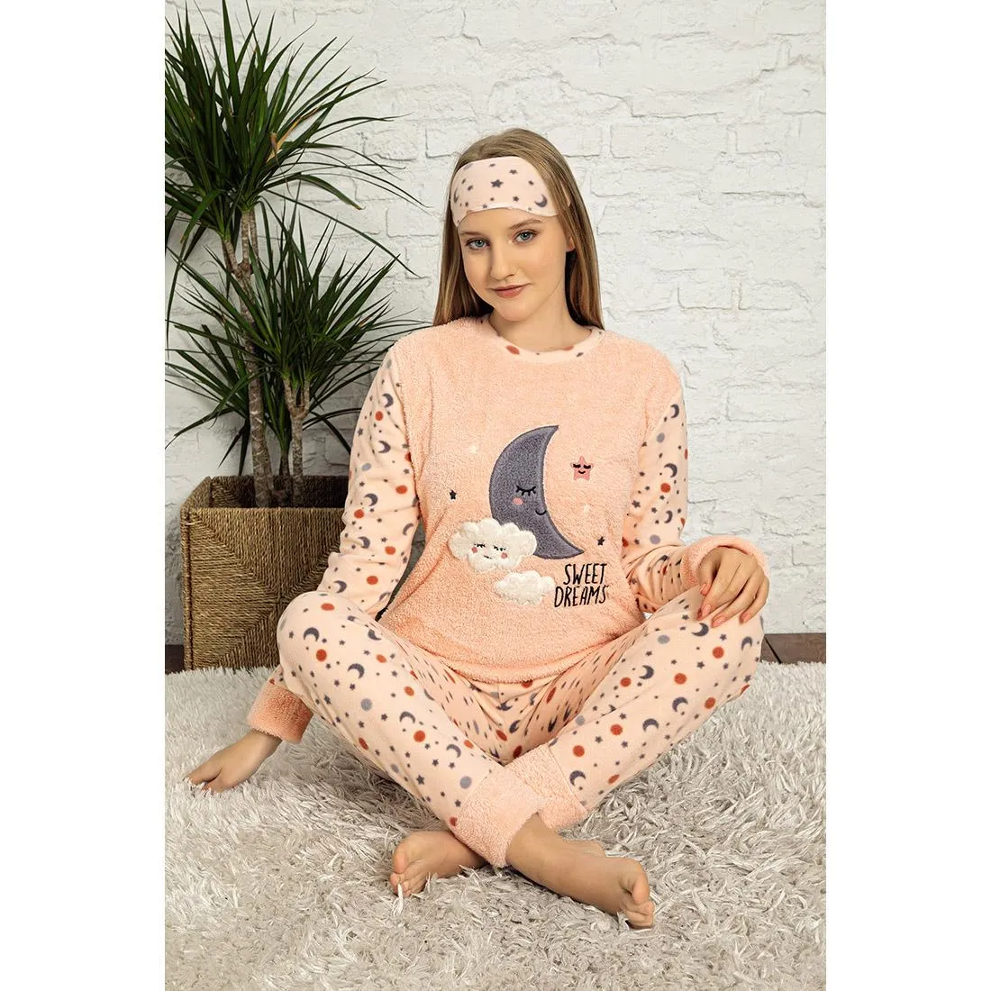 Women's Sleeve Seasonal Cotton Combed Pajamas Set- Winter Pajama-Cozy Soft Women Pajamas